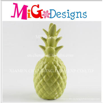 Decoración de cerámica verde Pineapple Shaped Money Bank